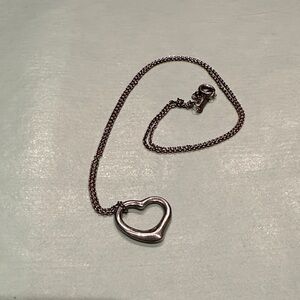 🩵Tiffany & Co. Silver Open Heart Necklace